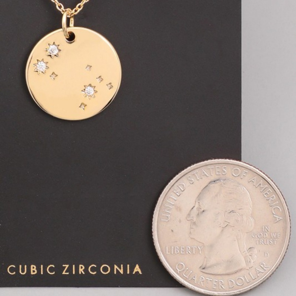 Zodiac constellation dainty necklace pendant - Picture 3 of 3